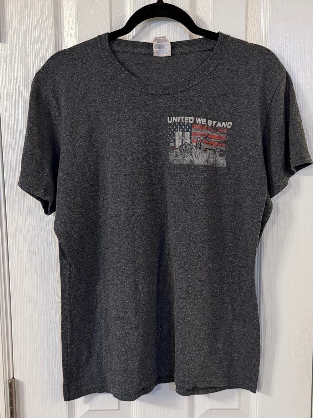 Port & Company Women’s L United We Stand First Responder Graphic T-Shirt Gray